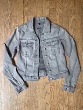 Kut from the Kloth Gray Denim Jacket - Button Front Size S